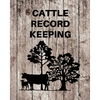 Cattle Record Keeping: Livestock Breeding and Production, Calving Journal Record Book, Income and Expense Tracker, Cattle Management Accounting Notebo - Paperback