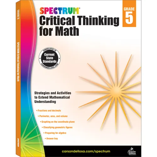 Spectrum Critical Thinking for Math, Grade 5: Volume 47 - Paperback