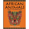 African Animals: Adult Coloring Book - Paperback