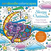 Zendoodle Colorscapes: Sleepy Animals: Furry Friends to Color & Display - Paperback
