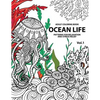 Ocean Life: Ocean Coloring Books for Adults A Blue Dream Adult Coloring Book Designs (Sharks, Penguins, Crabs, Whales, Dolphins an - Paperback