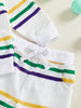 Toddler Mardi Gras Stripes Two-Piece Set