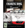 Supercar Modern Model Greyscale Photo Adult Coloring Book, Mind Relaxation Stress Relief: Just added color to release your stress and power brain and - Paperback