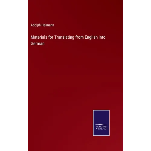 Materials for Translating from English into German - Hardcover