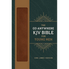 The Go-Anywhere KJV Bible for Young Men [Woodgrain Chestnut] - Imitation Leather