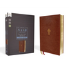 Nasb, Thinline Bible, Large Print, Leathersoft, Brown, Red Letter Edition, 1995 Text, Comfort Print - Imitation Leather