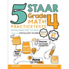 5 STAAR Grade 4 Math Practice Tests: Extra Practice to Help Achieve an Excellent Score - Paperback