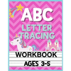 ABC Letter Tracing Workbook Ages 3-5: Kids Pre-K, Kindergarten, and Preschool Practice Book to Writing Letters - Paperback