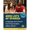 4000 lists AP Spanish Language and Culture Test Prep Student Edition Book 1: The Ultimate Fast track Spanish Literature preparation textbook quick stu - Paperback