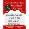 Cursive Handwriting Workbook For Teens Christmas Edition: A beginning cursive writing practice workbook for teens and adults (Cursive Tracing Book. Cu - Paperback