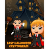 Easy Halloween Cryptogram: Cryptogram Puzzle Books For Kids With Answers - Crypto Grams For Families & Children - Perfect For Long Car Drives, Airplan - Paperback