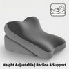 Adjustable Bed Wedge Pillow Memory Foam Backrest Reading Support Cushion