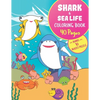SHARK & SEA LIFE Coloring Book + BONUS MAZES PUZZLE: Large Print (8.5x11") - Gift for Kids & Grown ups - Paperback