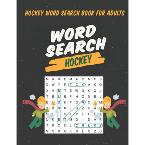 Hockey Word Search Book For Adults: Large Print Puzzle For Adults & Seniors - Paperback