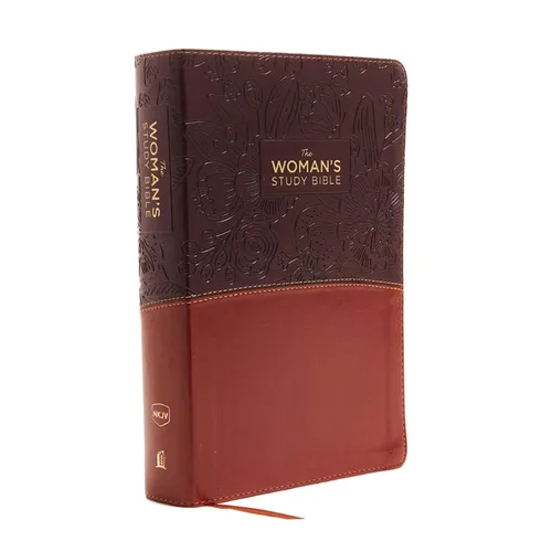 The NKJV, Woman's Study Bible, Fully Revised, Imitation Leather, Brown/Burgundy, Full-Color: Receiving God's Truth for Balance, Hope, and Transformati - Imitation Leather