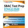 SBAC Test Prep: Grade 6 English Language Arts Literacy (ELA) Common Core Practice Book and Full-length Online Assessments: Smarter Balanced Study Guid - Paperback