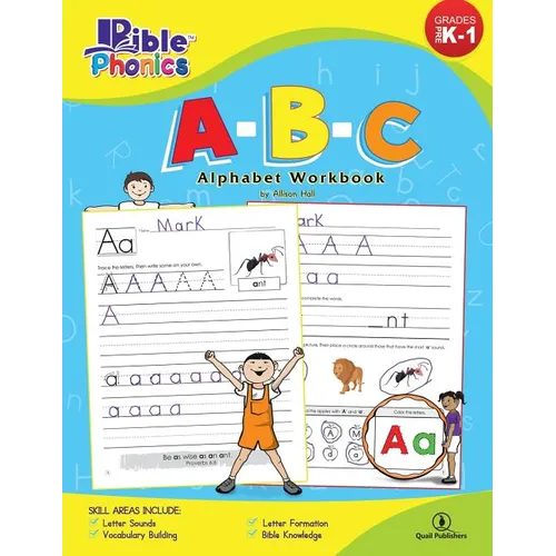 Bible Phonics: A-B-C Alphabet Workbook - Paperback