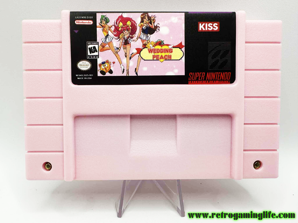 Wedding Peach English Translated SNES Video Game Cart