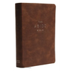 NKJV, Abide Bible, Leathersoft, Brown, Red Letter Edition, Comfort Print: Holy Bible, New King James Version - Imitation Leather