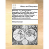 Britannia: or a chorographical description of Great Britain and Ireland, together with the adjacent islands. Written in Latin by - Paperback