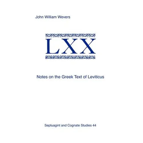 Notes on the Greek Text of Leviticus - Paperback