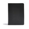 CSB He Reads Truth Bible, Black Leathertouch: Black Letter, Wide Margins, Notetaking Space, Reading Plans, Sewn Binding, Two Ribbon Markers, Easy-To-R - Imitation Leather