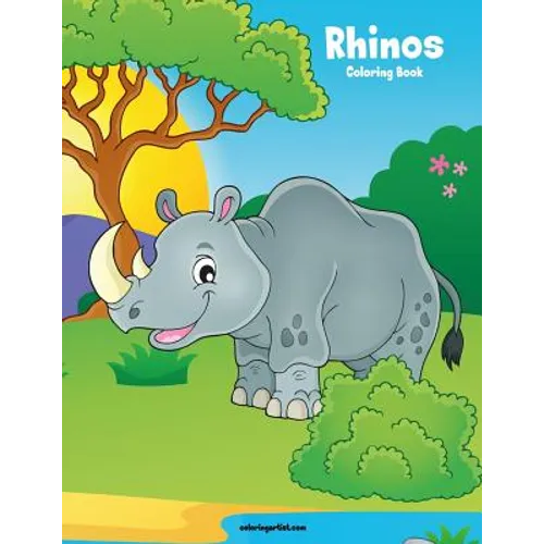 Rhinos Coloring Book 1 - Paperback