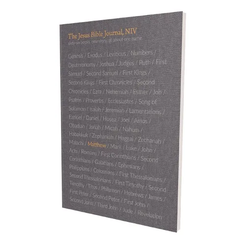 The Jesus Bible Journal, Matthew, Niv, Paperback, Comfort Print - Paperback