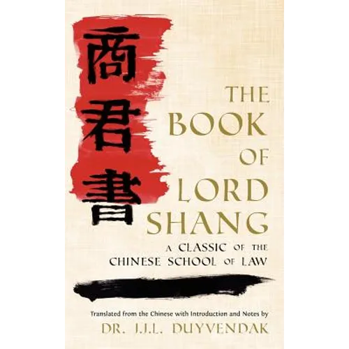 The Book of Lord Shang - Hardcover