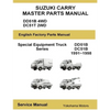 Suzuki Carry Truck Special Equipment Master Parts Manual DD51B DC51C - Paperback