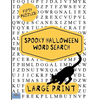 Spooky Halloween Word Search: Large Print Word Search, Word Search Book, Halloween Puzzles, Word Find - Paperback