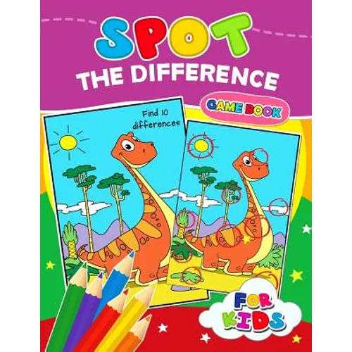 Spot The Difference Game book for kids: Coloring Puzzles Activity Book for Boy, Girls, Kids Ages 2-4,3-5,4-8 - Paperback