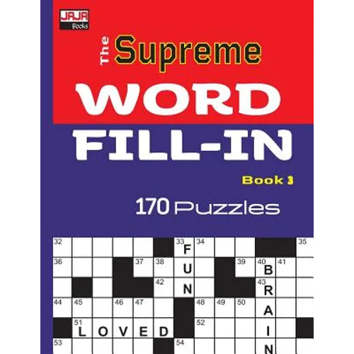 The Supreme WORD FILL-IN Book - Paperback