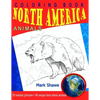 Coloring Book North America Animals: 20 realistic pictures + 60 unique facts about animals - Paperback