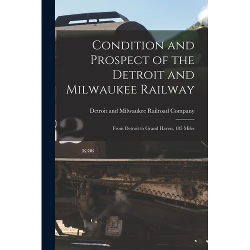 Condition and Prospect of the Detroit and Milwaukee Railway [microform]: From Detroit to Grand Haven, 185 Miles - Paperback