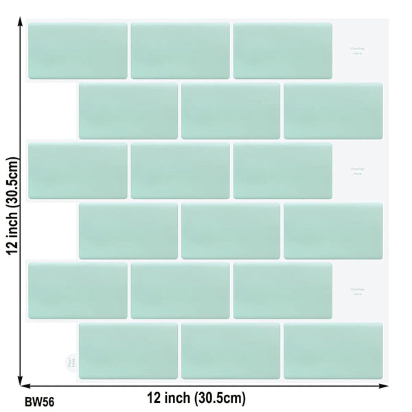 Strong Adhesive Subway Tiles Vinyl Wallpaper Peel and Stick