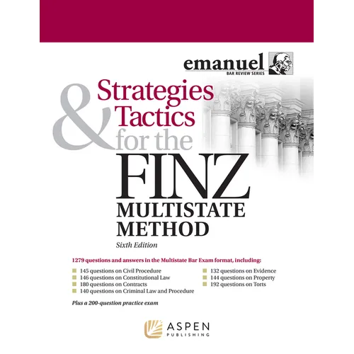 Strategies & Tactics for the Finz Multistate Method - Paperback