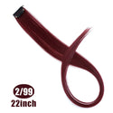 22 Inch Synthetic Colored Highlight Hair Extensions
