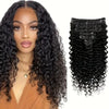 Human Hair Deep Wave Clip in Hair Extensions