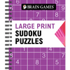 Brain Games - Large Print Sudoku Puzzles (Arrow) - Spiral