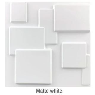 Buy z-matte-white Non-Self-Adhesive 3D Wall Sticker