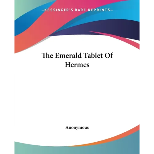 The Emerald Tablet Of Hermes - Paperback