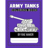 Army Tanks Coloring Books - Paperback