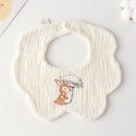 Cotton Gauze Baby Print Bibs Infant Bib