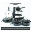 7-Piece Cast Iron Enamel Cookware Set