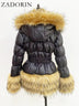 black raccoon fur