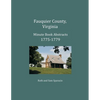 Fauquier County, Virginia Minute Book Abstracts 1775-1779 - Paperback