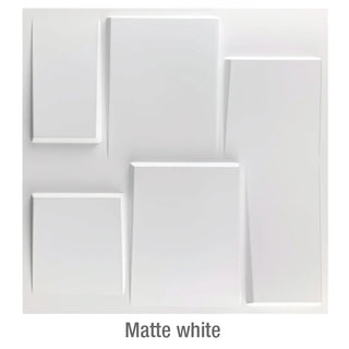 Buy r-matte-white Non-Self-Adhesive 3D Wall Sticker