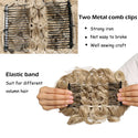LARGE Comb Clip in Curly Hair Extension