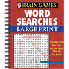 Brain Games - Word Searches - Large Print: Easy on the Eyes, Not on the Brain Puzzles Progress from Simple to Challenging Gift for Adults & Seniors - Spiral
